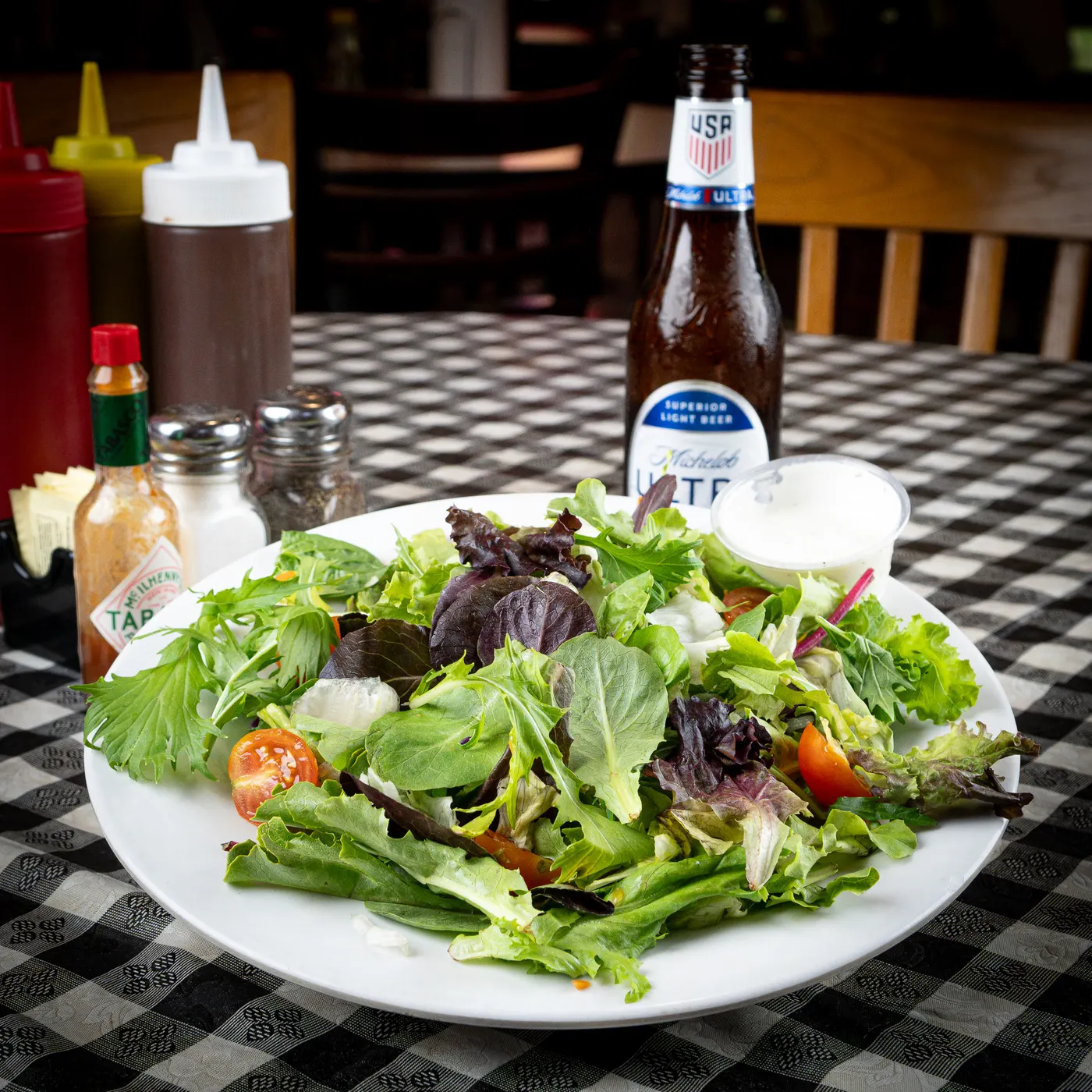 A large side salad